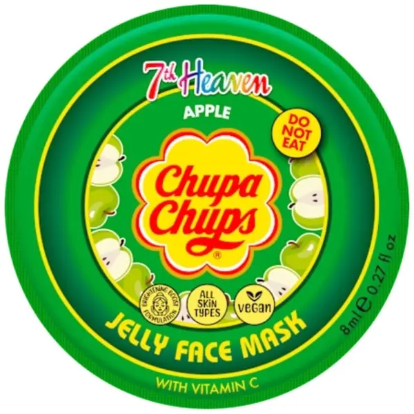 Masca de Fata Jelly cu Mar si Vitamina C Chupa Chups, 7th Heaven, 8 ml