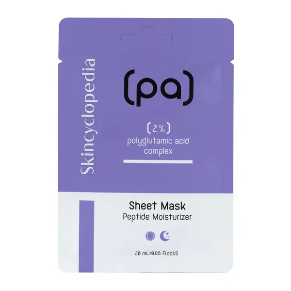 Masca de fata tip servetel cu acid poliglutaminic, 20ml, Skincyclopedia