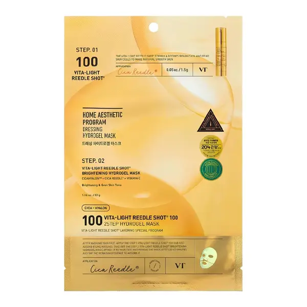 Masca de fata Vita-Light Reedle Shot 100 2 step Hydrogel, 1.5g + 33g, VT Cosmetics