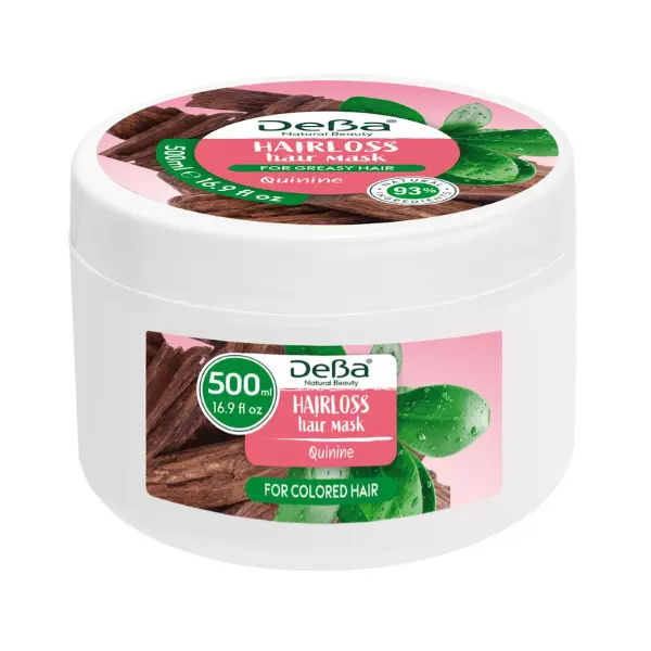Masca de par pentru cresterea parului DEBA Natural Beauty, Rubella | 500 ml