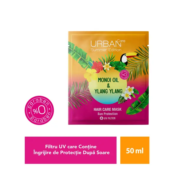 Mască de păr pre-șamponare cu ulei de monoi și ylang ylang