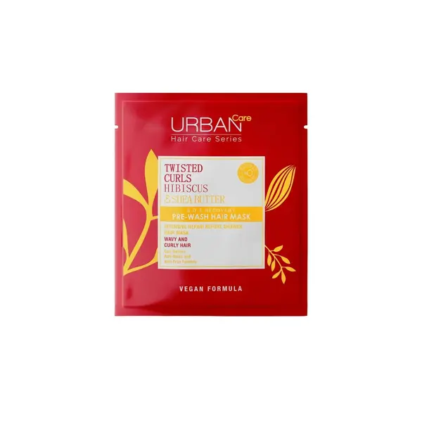 Masca de par pre-samponare pentru bucle cu Hibiscus si Unt de Shea, 50ml, Urban Care