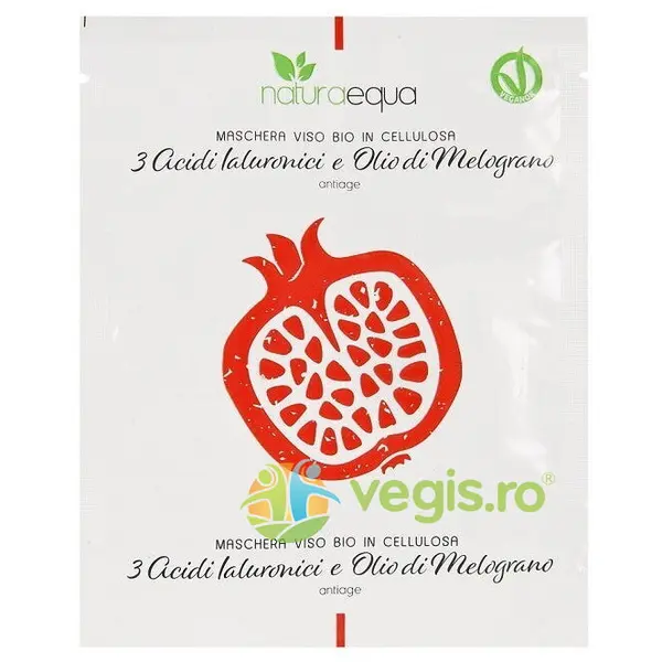 Masca Faciala Bio cu 3 Acizi Hialuronici si Ulei de Rodie 12ml