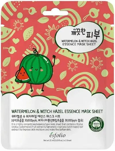 Masca faciala cu esenta de pepene verde, 25ml, Esfolio