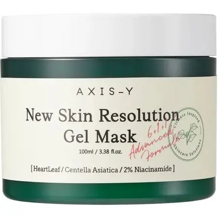 Masca gel pentru fata Axis-Y New Skin Resolution, cu Heartleaf si Niacinamida, 100 ml