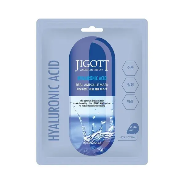 Mască Hyaluronic Acid Real Ampoule 27ml - Jigott