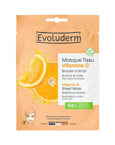 Masca iluminatoare cu Vitamina C, 19ml, Evoluderm