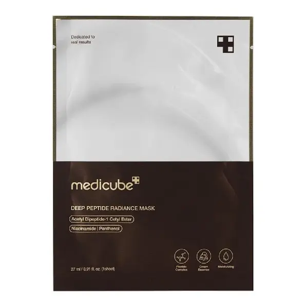 Masca iluminatoare Deep Peptide Radiance, 27 ml, Medicube