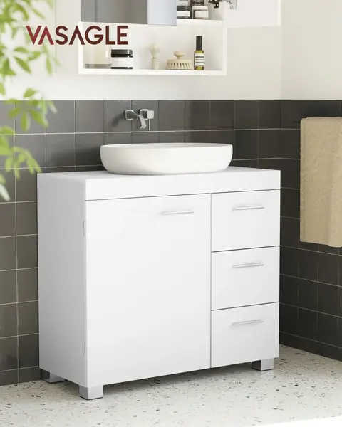 Masca lavoar Vasagle Alb 70x30x63.8 cm