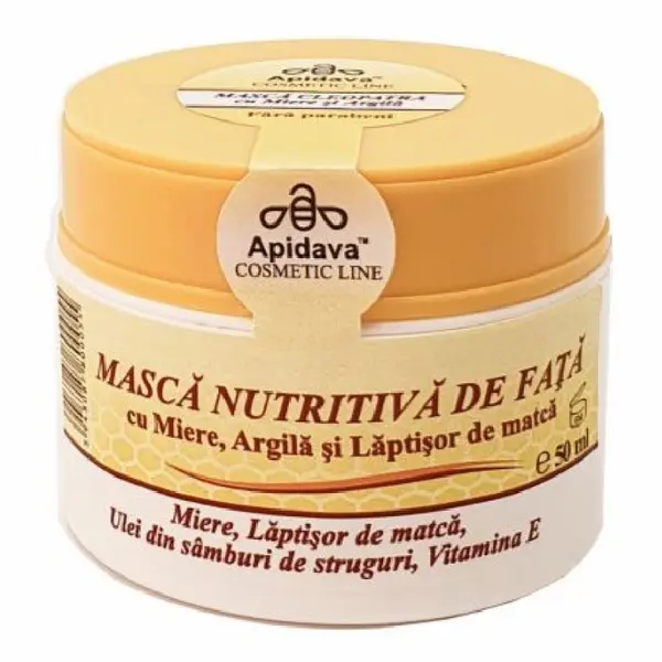 Masca nutritiva de fata Cleopatra, 50 ml, Apidava