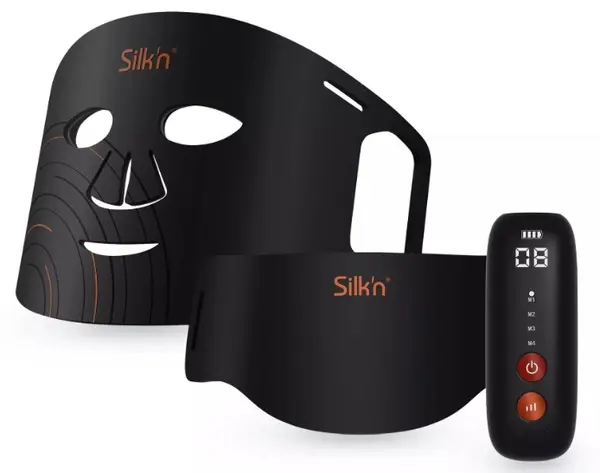 Mască pentru față și gât Silk'n - Dual LED Set, negru
