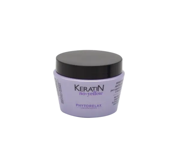 Masca pentru par blond decolorat si grizonat No Yellow, 250ml, Phytorelax
