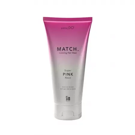 Masca pentru par coloranta tratament cu Keraguard Match Super Pink Neon, 200ml, Sensido