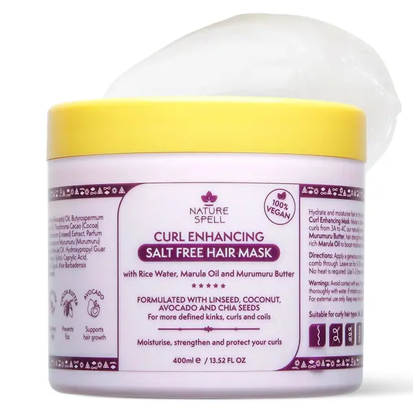 Masca pentru Par Cret & Ondulat Nature Spell Curl Enhancing Salt