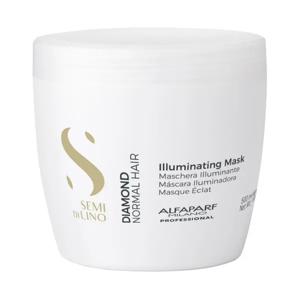 Masca pentru Stralucire fara Sulfati, Alfaparf Semi di Lino Diamond Illuminating Mask, 500 ml