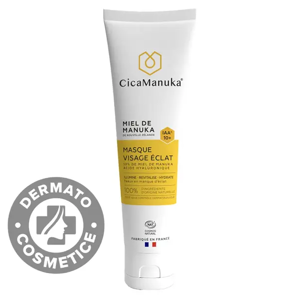 Masca pentru ten stralucitor cu miere de Manuka IAA10+, 100ml, CicaManuka