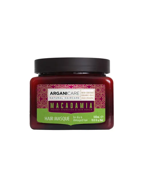 Masca reparatoare cu ulei de macadamia pentru par uscat si deteriorat, 500ml, Arganicare
