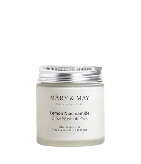 Masca tip wash-off cu extract de lamaie si niacinamide, 125g, Mary and May