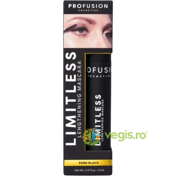 Mascara pentru Alungirea Genelor Limitless Nuanta Pure Black 9ml