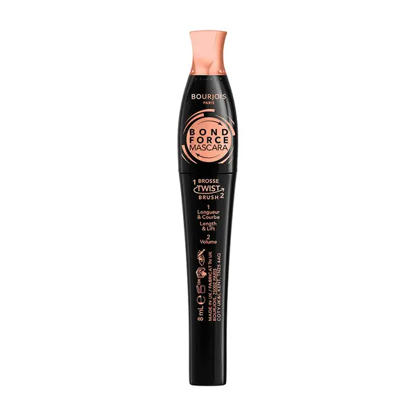 Mascara Twist Up The Volume Bond Force, 01 Black, 8ml, Bourjois