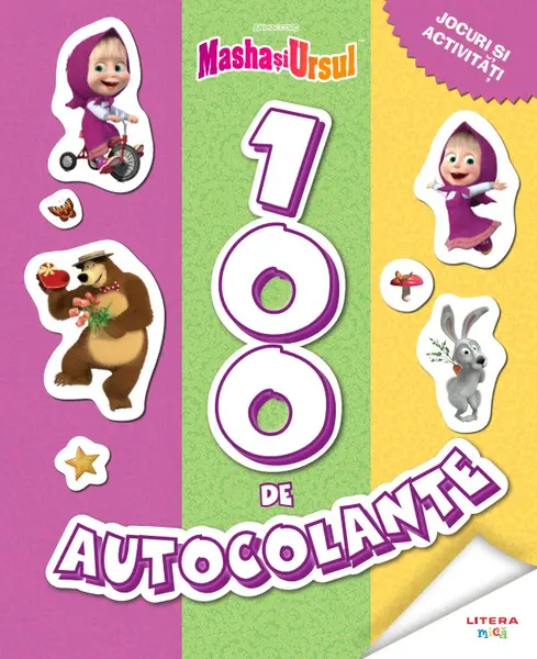 Masha si Ursul. 100 de autocolante. Jocuri si activitati