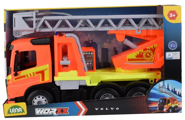 Masina - Camion pompieri Volvo cu scara | Lena