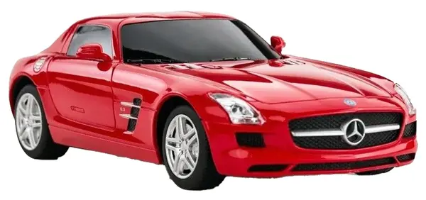 Mașină controlată radio cu volan Rastar - Mercedes-Benz SLS 47600-8, 1:14, roşie
