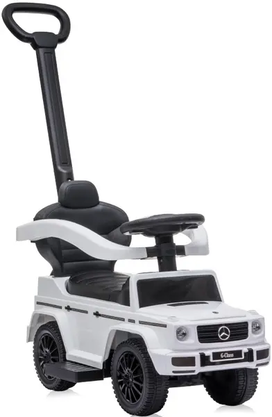 Masina cu maner Lorelli - Mercedes-benz G350d, alba