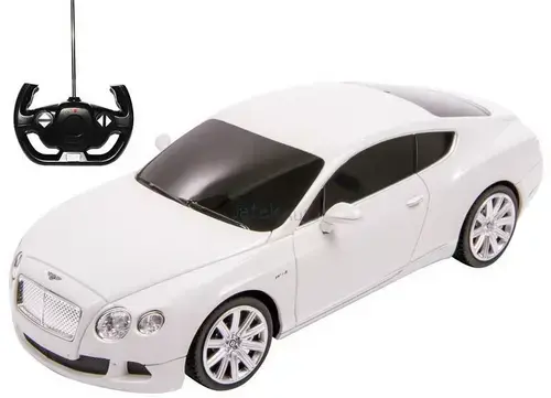 Masina cu telecomanda Bentley Continental Gt, Scara 1 la 24, Alb