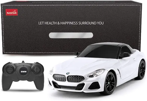 MASINA CU TELECOMANDA BMW Z4 ROADSTER ALB SCARA 1 LA 18