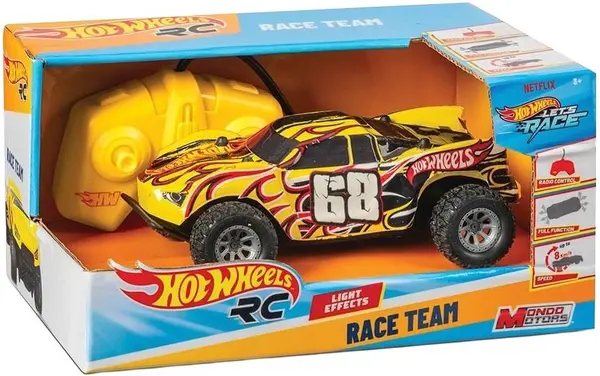 Mașină cu telecomandă Mondo Motors – Hot Wheels Race Team, 1:28, sortiment