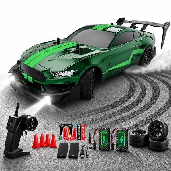 Masina cu telecomanda RC Timebox, 30km/h, 1:16, 4x4, Drift car, Verde - Default Title