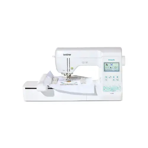 Masina de brodat Brother Innov-is F540E, 193 modele prestabilite, 13 fonturi de monograme, Panou LCD 3.7inch, Wi-Fi, Port USB (Alb)