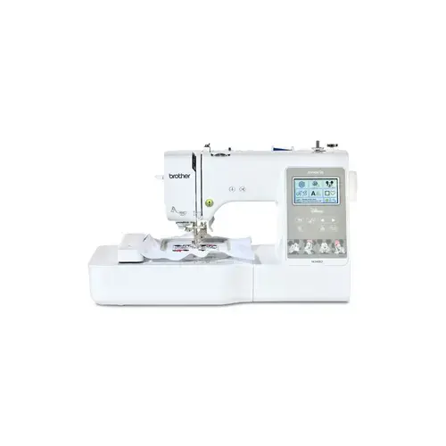Masina de brodat Brother Innov-is M340ED, 135 modele broderie, 11 fonturi integrate, Wi-Fi, Port USB, Iluminare LED (Alb)