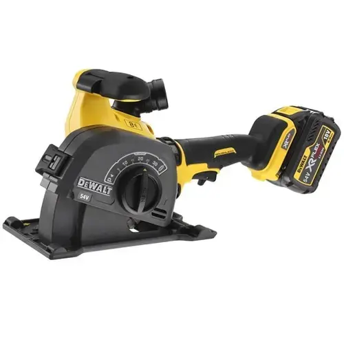 Masina de canelat, DeWALT, 125 mm, 54V, Li-lon 2x6.0Ah, XR FLEXVOLT, Galben
