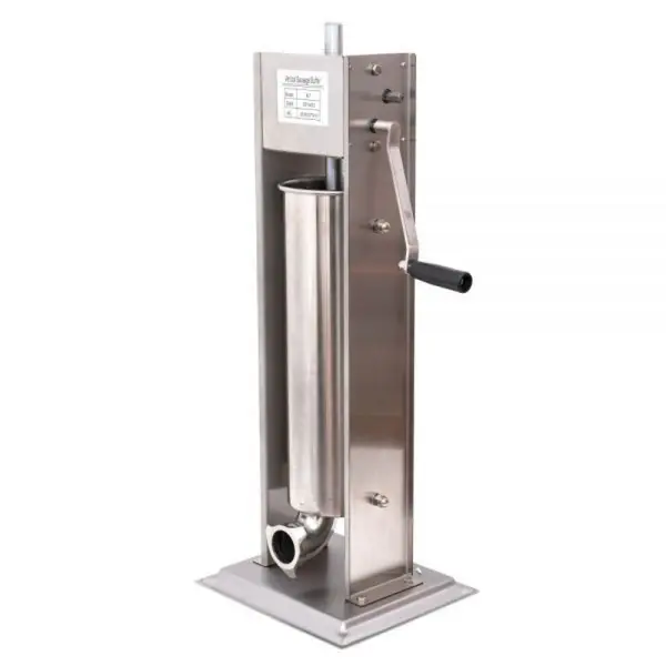 Masina de Facut Carnati Profesional Inox ML-S7 PRO, Masina de Umplut Carnati, 7 kg, 6 Palnii de Umplere