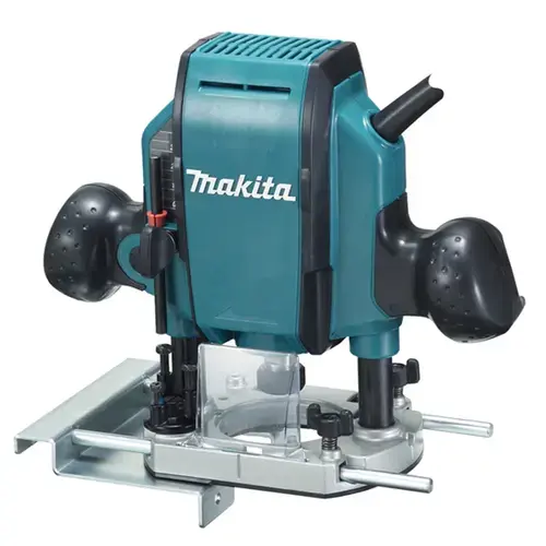 Masina de frezat verticala Makita RP0900, 900 W, 27.000 RPM, 35 mm adancime maxima frezare, 4 m/s² vibratii frezare