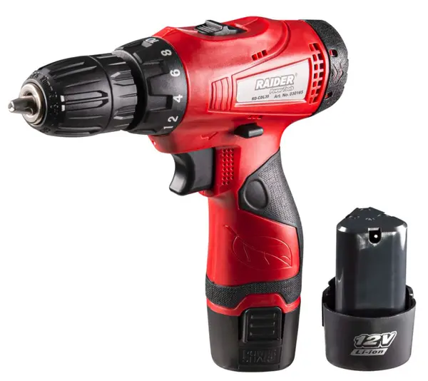 Mașină de găurit fără fir Raider - RD-CDL35, 12V, 2x1.5Ah