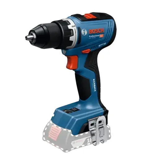 Masina de gaurit si insurubat (bormasina) pe acumulator Bosch Professional GSR 18V-65, 06019N3200, 18V, 63/31 Nm, 2100 RPM, mandrina metalica, Kickback control, motor fara perii/brushless, cutie de carton, fara acumulator si incarcator