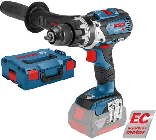 Masina de gaurit si insurubat BOSCH GSB 18V-110 C, 110Nm, brushless + L-Boxx (fara acumulator si incarcator)