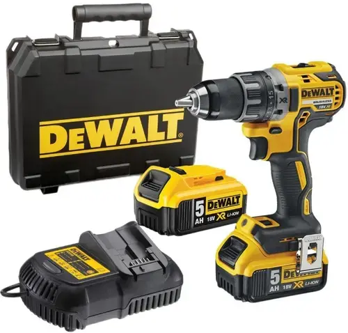 Masina de gaurit si insurubat cu motor fara perii DeWALT 18v DCD791P2-QW, 460W, 2000 RPM, Li-Ion XR