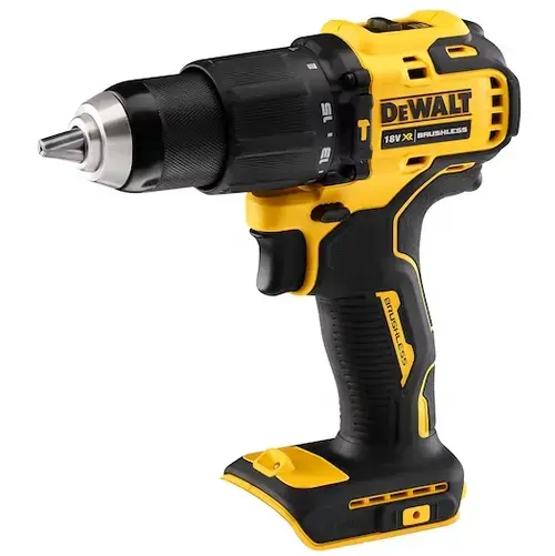 Masina de gaurit si insurubat cu percutie DeWalt DCD709N-XJ, 340 W, 18 V, 1650 rpm, 65 Nm, fara acumulator li-ion (Galben/Negru)