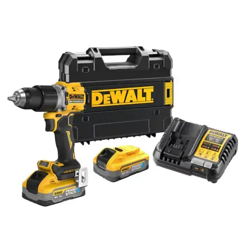 Masina de gaurit si insurubat cu percutie DeWALT DCD805H2T-QW, 90Nm, 2 x acumulatori Li-Ion 18V, 5.0Ah, incarcator, valiza (Galben/Negru)