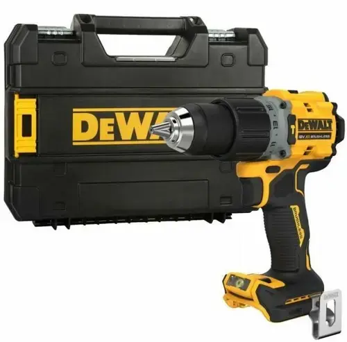 Masina de gaurit si insurubat cu percutie DeWalt DCD805NT-XJ, 2000 rpm, 90 Nm, 18 V, valiza, fara acumulator si incarcator (Galben/Negru)
