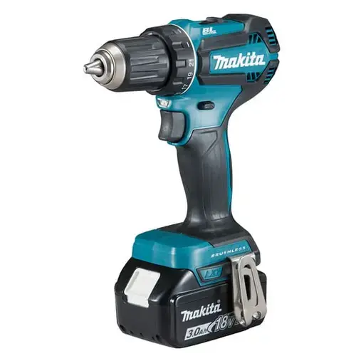 Masina de gaurit si insurubat Makita, DDF485RF3J, LXT 18V, 50 Nm, livrata cu 3 acumulatori 3.0 Ah
