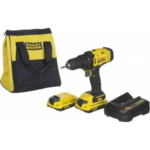 Masina de gaurit si insurubat Stanley FMCD700C2S-QW, 1500rpm, Galben/Negru