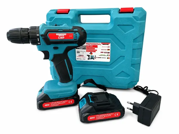 Masina de Insurubat Autofiletanta 48V, 2 Acumulatori 4Ah, 2 Viteze, Trusa Completa 96 Piese, CAMPION PROFESSIONAL CMP1836