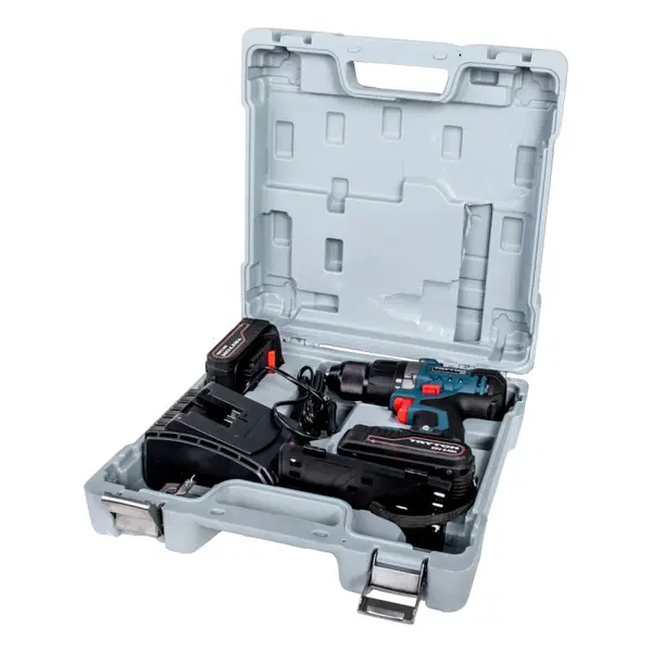 Mașină de înșurubat cu acumulator Li-Ion 20V, cuplu 45Nm, 2 viteze, 2x2.0Ah, TRYTON TCV20L2