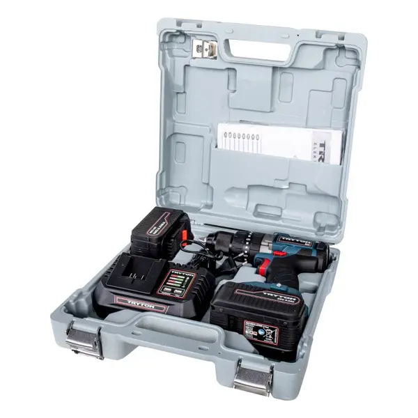Mașină de înșurubat cu acumulator Li-Ion 20V, cuplu 50Nm, 2x4.0Ah, 2 viteze, TRYTON TBLV204