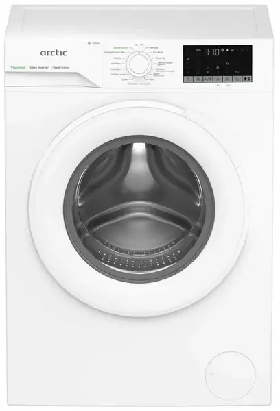 Masina de spalat rufe Arctic APLM2WFSU28211W, 8 kg, 1200 RPM, Clasa A, Silent Inverter, ExtraSteam, IronExpress, Steam, WaterMode, Add-In (Alb)